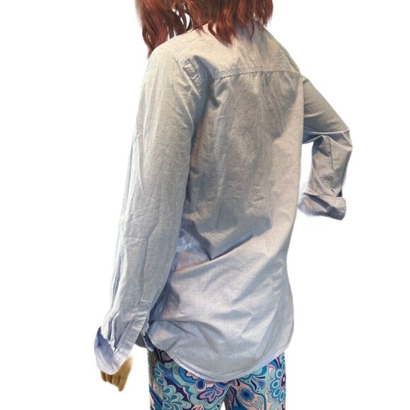 (5 for $25) J.Crew Long Sleeve Button Down Tuxedo Blouse size XSโ - Picture 4 of 7